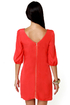 In My Prime-ary Coral Red Shift Dress