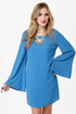 Polyphonic Spree Backless Blue Dress