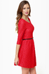 Hot Tama-Lace Red Lace Dress