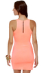 Effects on the Beach Neon Coral Dress