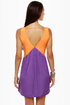Stand By V Purple and Orange Dress