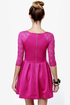 Land of the Laced Fuchsia Dress