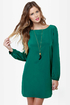 Set the Stage Backless Jungle Green Dress