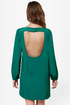 Set the Stage Backless Jungle Green Dress