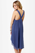 Bead You Now Beaded Slate Blue Dress