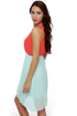 Apollo's Path Light Blue and Orange Dress