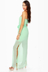 Girls Just Wanna Have Chiffon Strapless Mint Maxi Dress