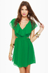 Ruffle, Shuffle, and Roll Green Dress