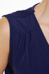 Mind the Wrap Sleeveless Navy Blue Dress