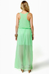 Mount Olympus Mint Green Maxi Dress