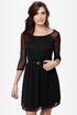 Rest A-Sheer-ed Black Dress