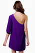B-Sides One Shoulder Purple Dress