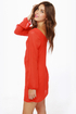 Dinner for Two Coral Red Shift Dress