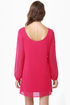 Dinner for Two Fuchsia Shift Dress
