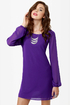 Dinner for Two Royal Purple Shift Dress