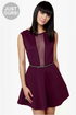 Cut It Out Plum Purple Dress