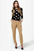 High-Waisted Hopes Beige Pants
