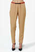 High-Waisted Hopes Beige Pants