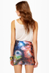 Miss Universe Print Mini Skirt