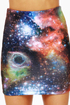 Miss Universe Print Mini Skirt