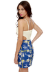 Hatch Marks the Spot Blue Print Dress