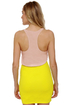 Hot Optic Beige and Neon Yellow Dress
