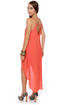 Point Break High-Low Coral Dress