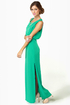 Whatchama-Column Teal Maxi Dress