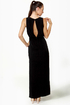 Whatchama-Column Black Maxi Dress