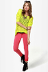 Inspection Points Neon Yellow Sweater