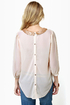 Life and Shines Cream Sequin Top
