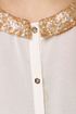 Life and Shines Cream Sequin Top