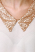 Life and Shines Cream Sequin Top