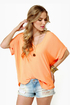 Best of the Zest Sheer Orange Top