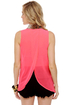 Snake Your Body Line Neon Pink Top