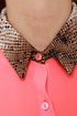 Snake Your Body Line Neon Pink Top