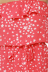 Lucy Love Jerry Hall Strapless Red Star Print Dress