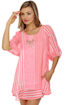 Lucy Love Gabriella Striped Coral Pink Dress