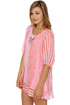 Lucy Love Gabriella Striped Coral Pink Dress