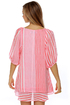 Lucy Love Gabriella Striped Coral Pink Dress