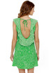Lucy Love Breanne Green Print Dress