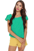 Lucy Love Krissy Mint Print Top