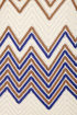 West Indies Blue Zigzag Print Dress