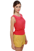 Fit in Finery Sheer Coral Red Top