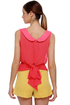 Fit in Finery Sheer Coral Red Top