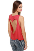 Heart Core Coral Red Top