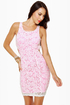 Party Rock Neon Pink Lace Dress