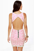 Party Rock Neon Pink Lace Dress