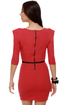Pine Tree Coral Red Dress