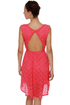 High-Low and Behold Coral Lace Dress